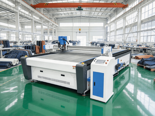 دستگاه برش اتوماتیک پوشاک AC380V دستگاه برش پوشاک نوسانی CNC